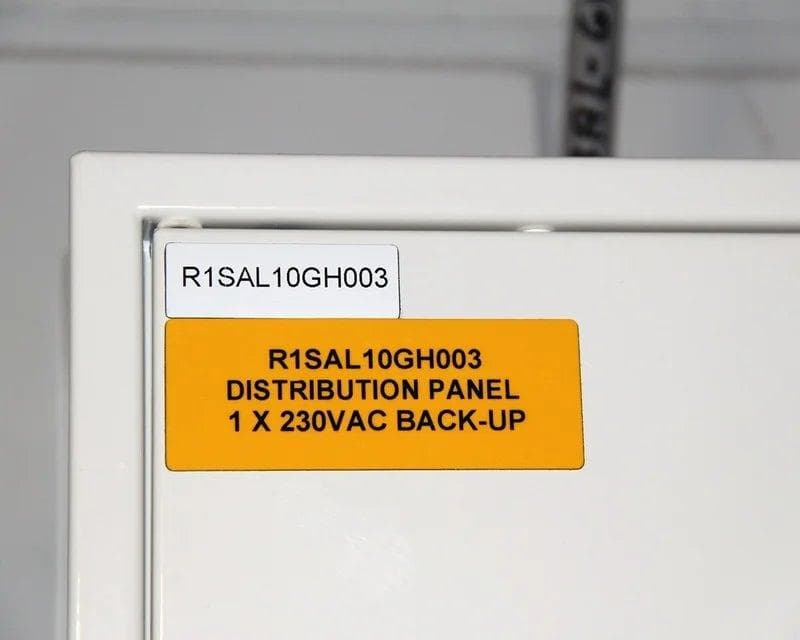 Electrical control panel label