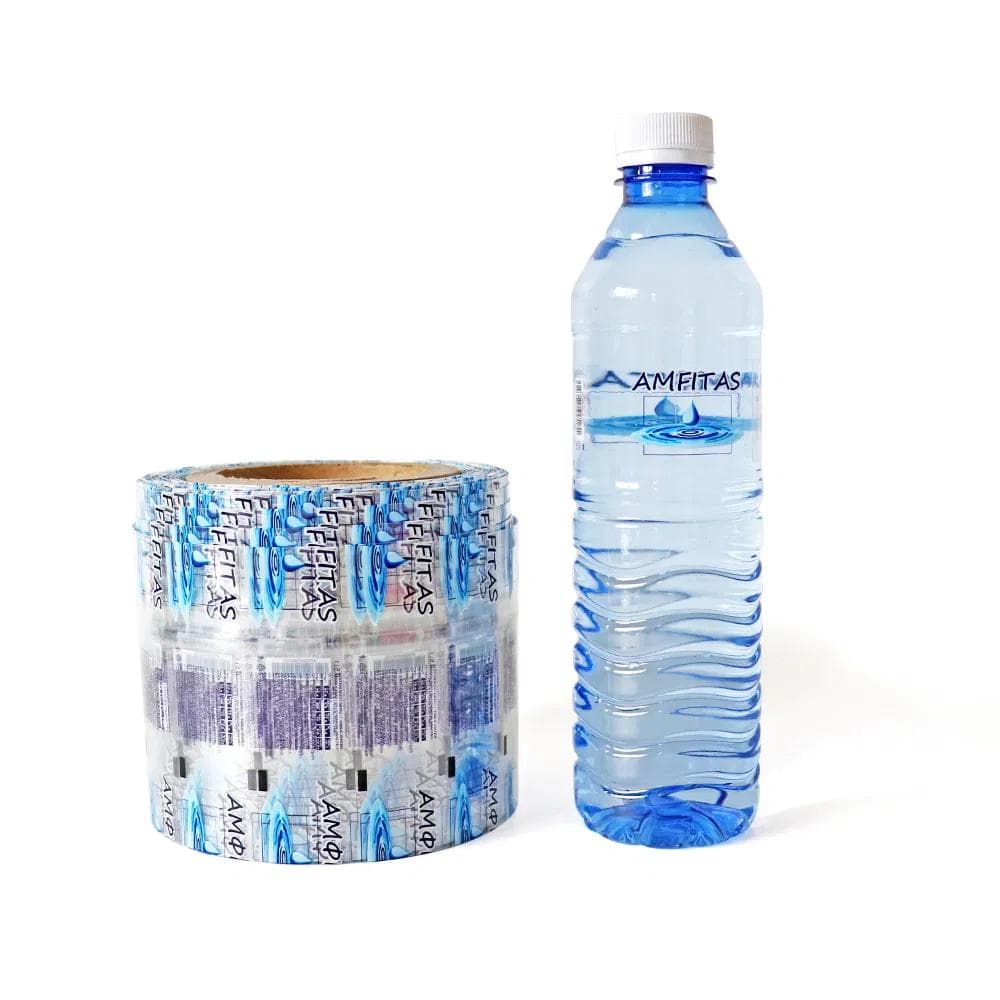 Full-wrap shrink sleeve label on product bottle
