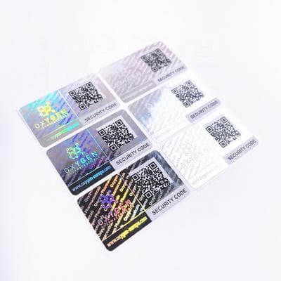 Authentication label with QR code verification